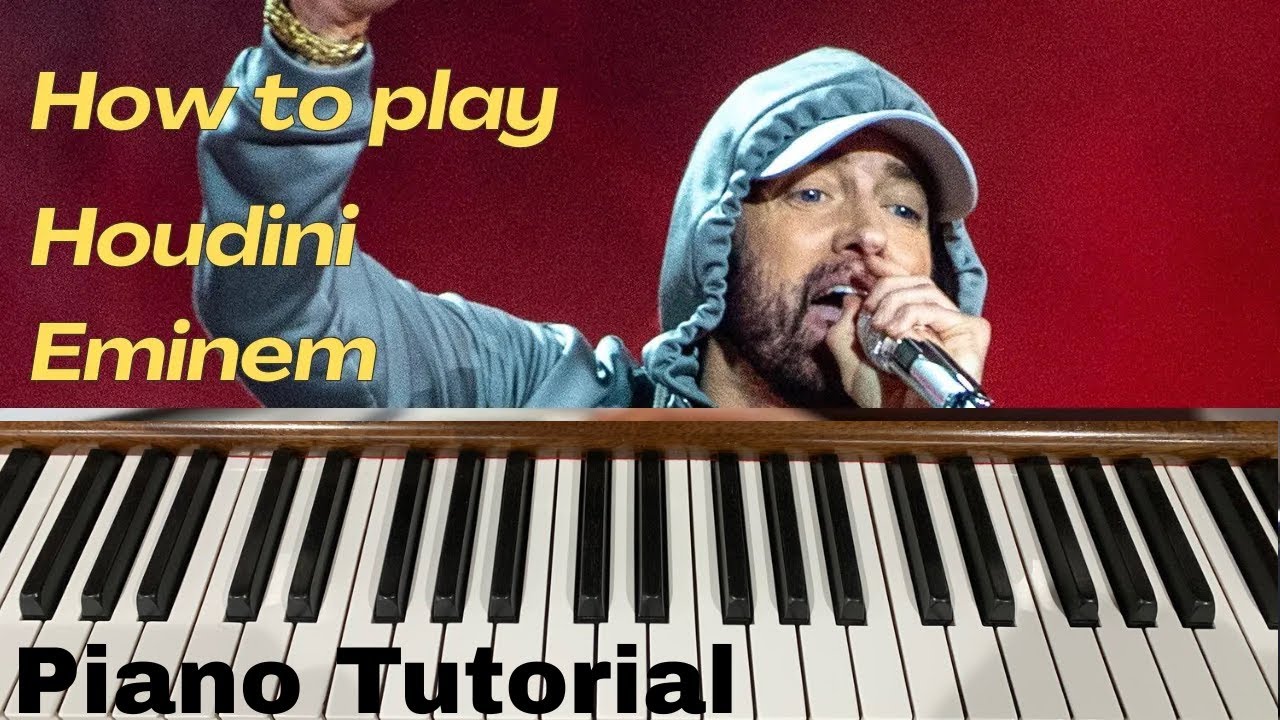 Houdini - Eminem - Easy Piano Tutorial - YouTube