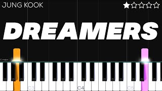 Jung Kook - Dreamers (FIFA World Cup Qatar 2022) | EASY Piano Tutorial Resimi