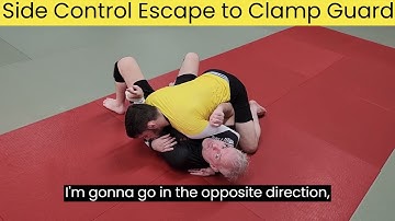 BJJ BEGINNER 😧 SIDE CONTROL ESCAPE to Clamp Guard