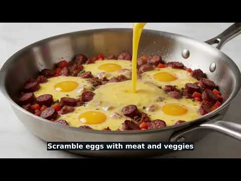Mexican Chorizo and Potato Breakfast Burritos recipe video thumbnail