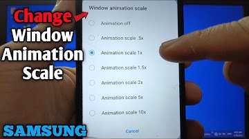 How to change window animation scale on Samsung Galaxy A02 | Developer Options | Drawing