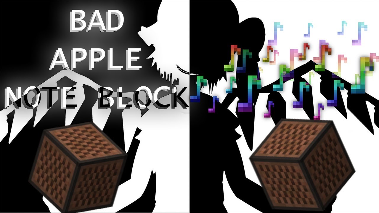 【Touhou X Minecraft】Bad Apple!! NOTE BLOCKS 🎵 - YouTube