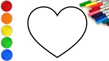 How to Draw a Rainbow Heart | Easy Step by Step Tutorial | Made for Kids