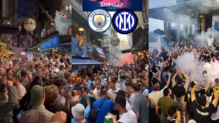 Crazy Scenes In Istanbul As Man City And Inter Fans Take Over The City Ahead Of CL Final