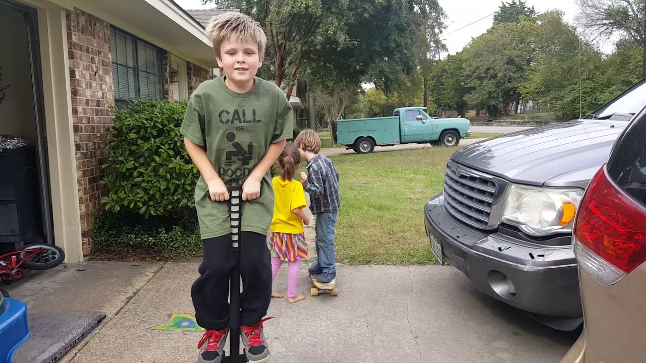 Pogo stick challenge! YouTube