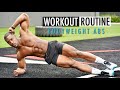 BODYWEIGHT AB ROUTINE AT HOME | ASH FITNESS