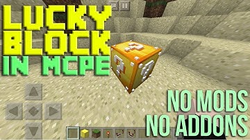 WORKING COOL LUCKY BLOCKS with Command Blocks [Minecraft PE]