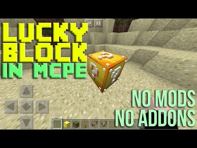 Minecrart Pe How To Make Lucky Block Without Mods 