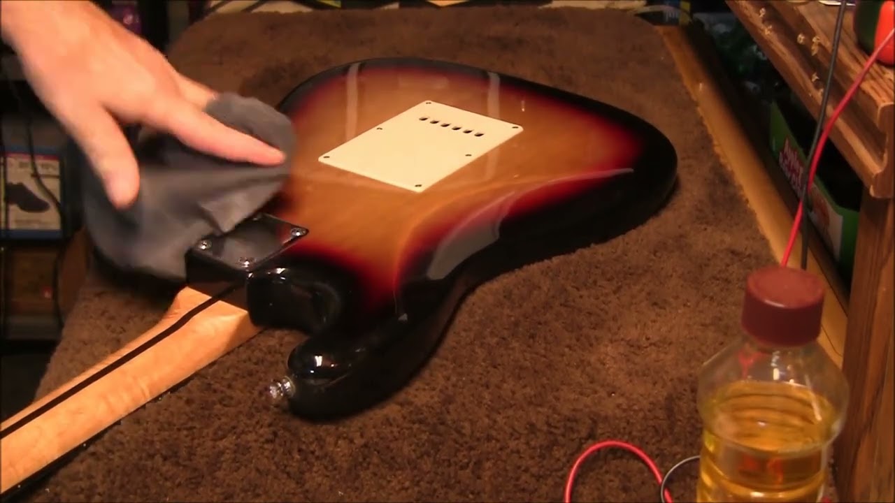 Cleaning My Guitar - Johnson Strat