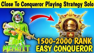 Rank 1500🇮🇳 To Conqueror Playing Strategy | Solo Rankpush Tips And Tricks C6S16