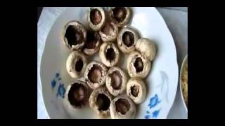 Кухня. Шляпки шампиньонов фаршированные. Кухня. Шляпки шампиньонов фаршированные.