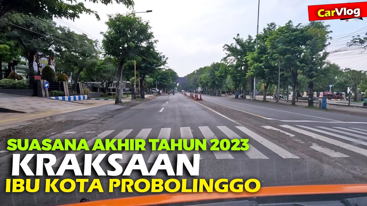 KRAKSAAN - Suasana Sore Hari Terbaru di Ibu Kota Kab. Probolinggo di Akhir Tahun 2023 Makin Ramai !!