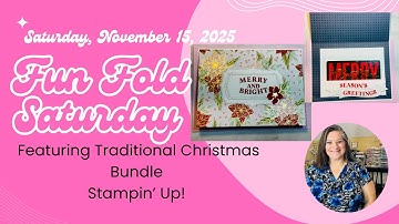 Easy Festive Fun Fold Card with the Traditional Labels Bundle Stampin