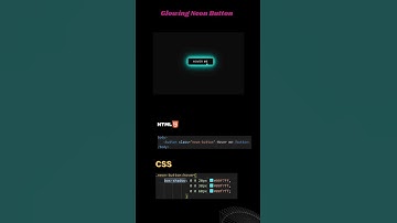 CSS Neon Button Effect | Output Preview #shorts