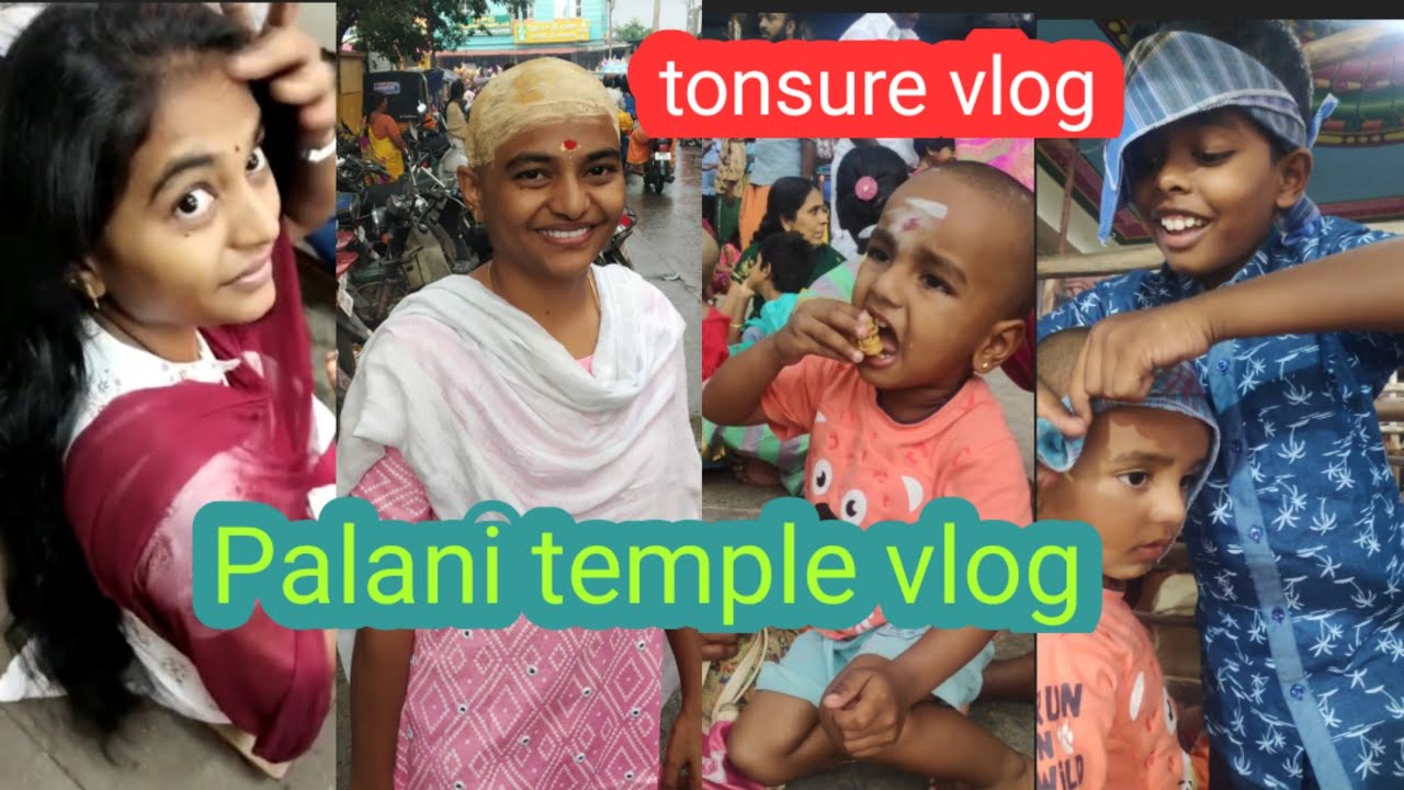 mottai in Palani murugan temple/எனக்கும் மொட்டை போட்டாச்சு/#templevlog/#palani