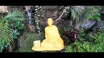 Sư Minh Tuệ bên thác - làm hòn non bộ sân vườn đẹp