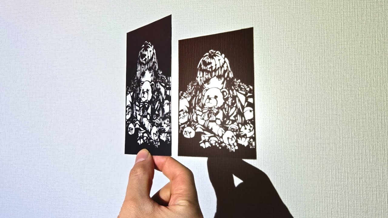 【ASMR】＜切り絵作業配信＞お隣りの天使様の椎名真昼の切り絵制作。サクサク音を堪能してね。＃イラストメイキング＃かわいい