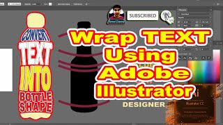 Wrap text into Bottle shape || Romel Channel