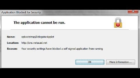 How to Unblock a Self-signed Application xpbootstrap/Delegator Applet