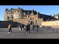 Central Scotland RAF Pipes &amp; Drums practice Edinburgh Castle