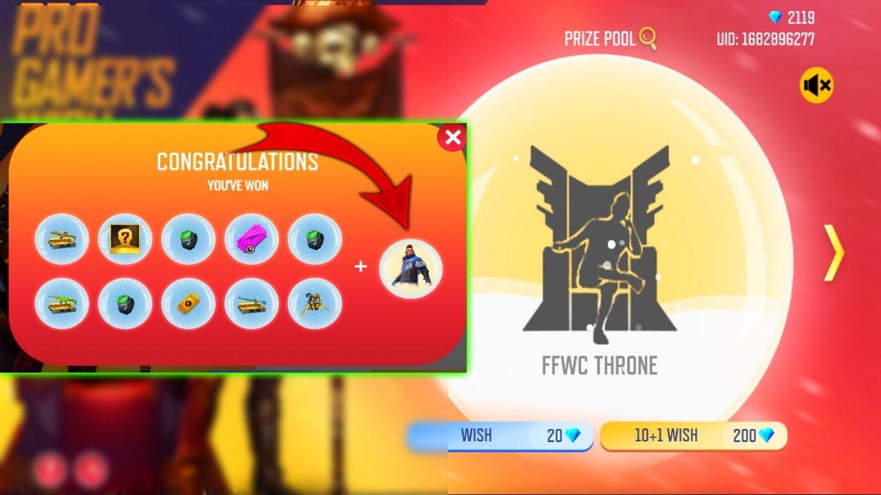 Pro Gamer Wish Event In Free Fire