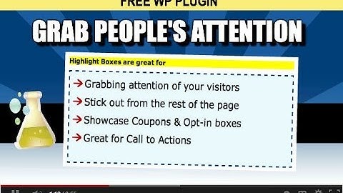 WordPress Attention Boxes Plugin - Attention Grabbing