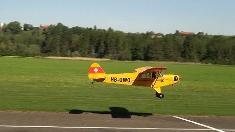 Giant Piper J-3 Cub RC Model Airplane Competition 28.Oldtimermeeting