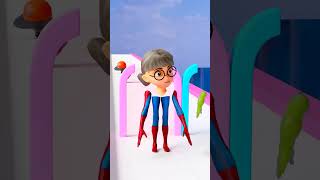 Help Build a Queen Run Challenge With Spider Tani - Scary Teacher 3D Animation #shorts