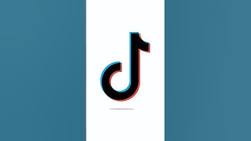 Tiktok logo design in adobe illustrator cc | #logo #shortstutorial #shortsvideo #shorts