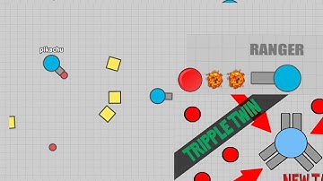 Diep.io Max Level Tanks - Ranger and Tripple Twin Flank - Diep.io ~ #2