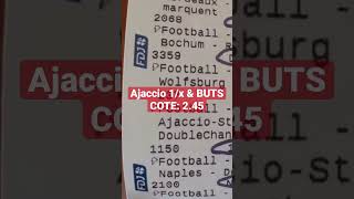 Ajaccio Vs Strasbourg