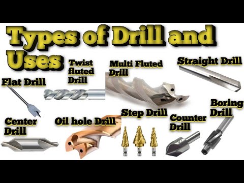 What is Drill | Types of Drills and their uses | Parts name of Drill