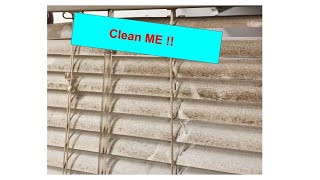 Quick, easy Hack to clean Faux Blinds!!