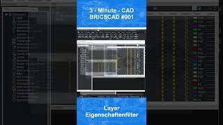 3MC - Bricscad #001 - Layer - Eigenschaftenfilter