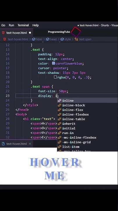 How to Create Jumping Text 3D Animation Effect using Html CSS #shorts ...