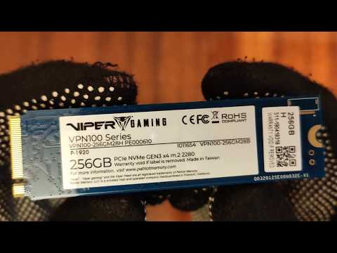 Распаковка Patriot Viper VPN100 256GB M.2 2280 NVMe