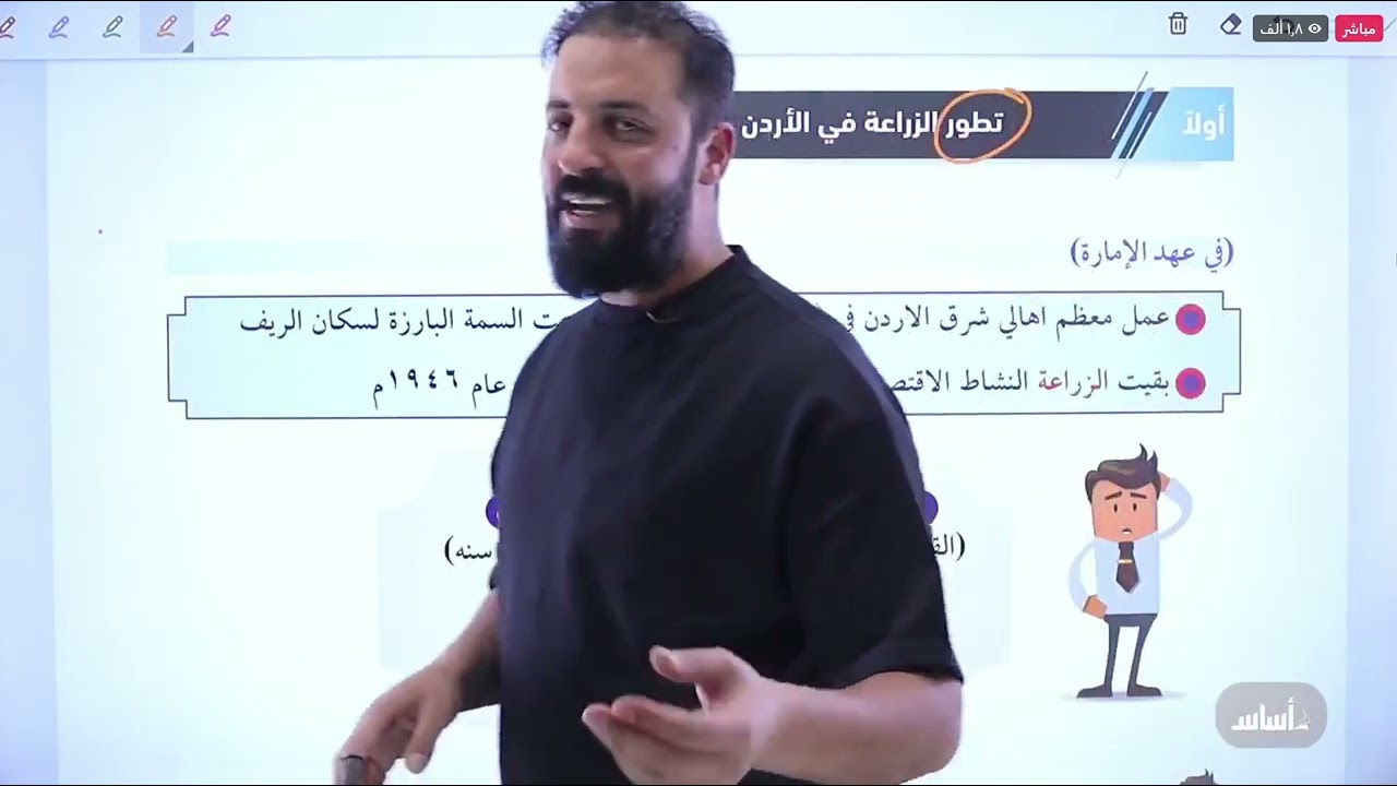 تطور الزراعه في الاردن #تاريخ_الاردن بث ثامر الغرايبه #ادعولي