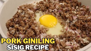 Pork Giniling Sisig Recipe - Easy and Simple Filipino Recipes