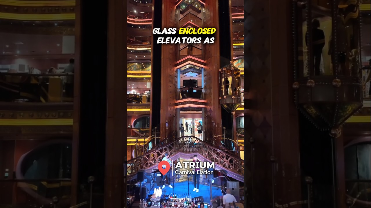 Old School Vibes in the Atrium and Mikado Theater on the Carnival Elation