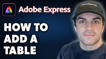 How to Add a Table in Adobe Express (Full 2024 Guide)