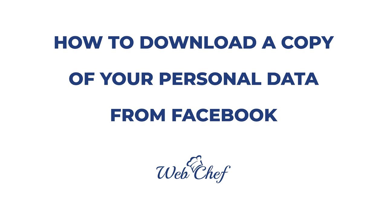 How to download a copy of your personal data from Facebook