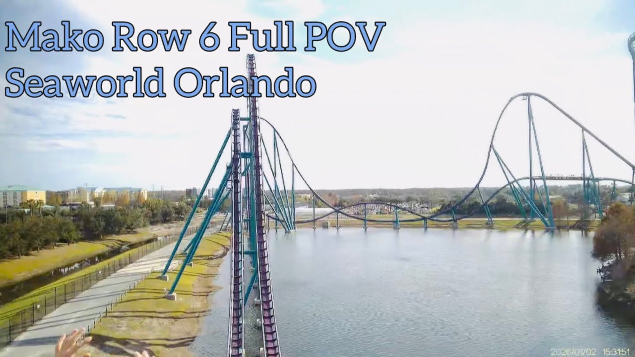 Mako | Row 6 | Full POV | Seaworld Orlando | Non-Copyright