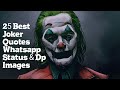 25 Best Joker Quotes - YouTube