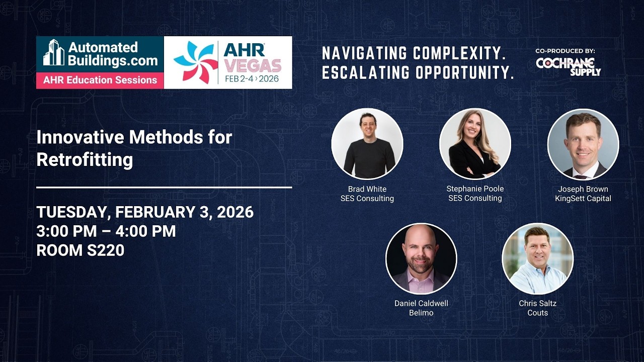 AutomatedBuildings.com | AHR Vegas 2026 | Innovative Methods for Retrofitting