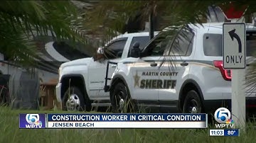 Worker possibly struck by lightning in Martin County