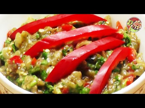 Пряная закуска из баклажанов с чесноком за 10 минут