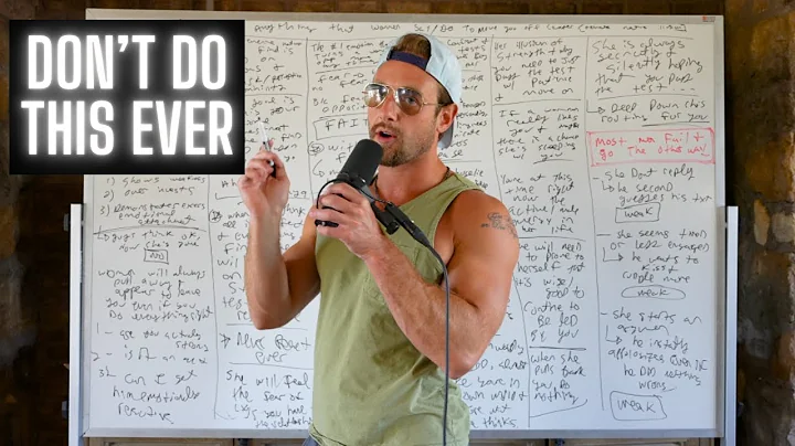 Never REACT to ANYTHING that WOMEN say or do to move you off center when DATING (Female nature)