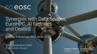 Session teaser | Synergies with Data Spaces, EuroHPC, AI factories and DestinE