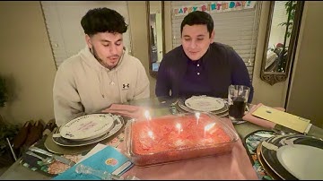 Birthdays: Dallas (27) and Justin (26) Elmore December 3 2025 with Grandfather Jock Bethune 