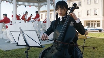 Wednesday Plays Cello - Winter I. Allegro Non Molto (Vivaldi) | Wednesday Soundtrack